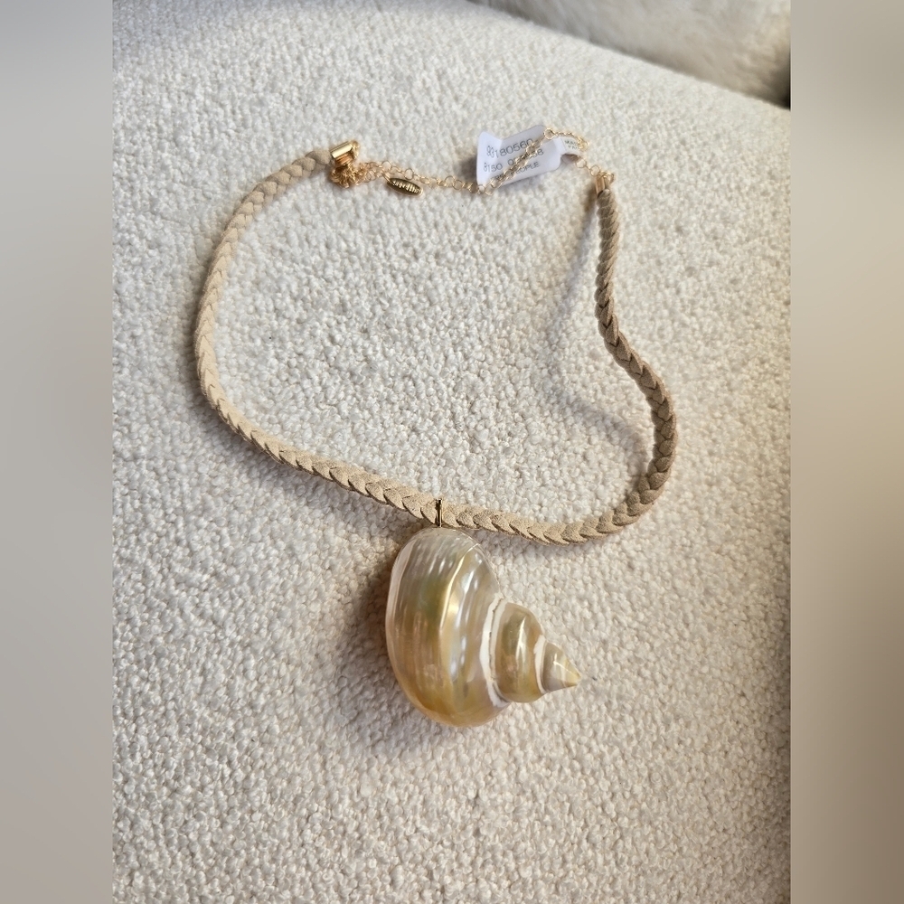 NWT! Free People × Serafina, Sara Choker, Light Neutral, $38 - Picture 3 of 7